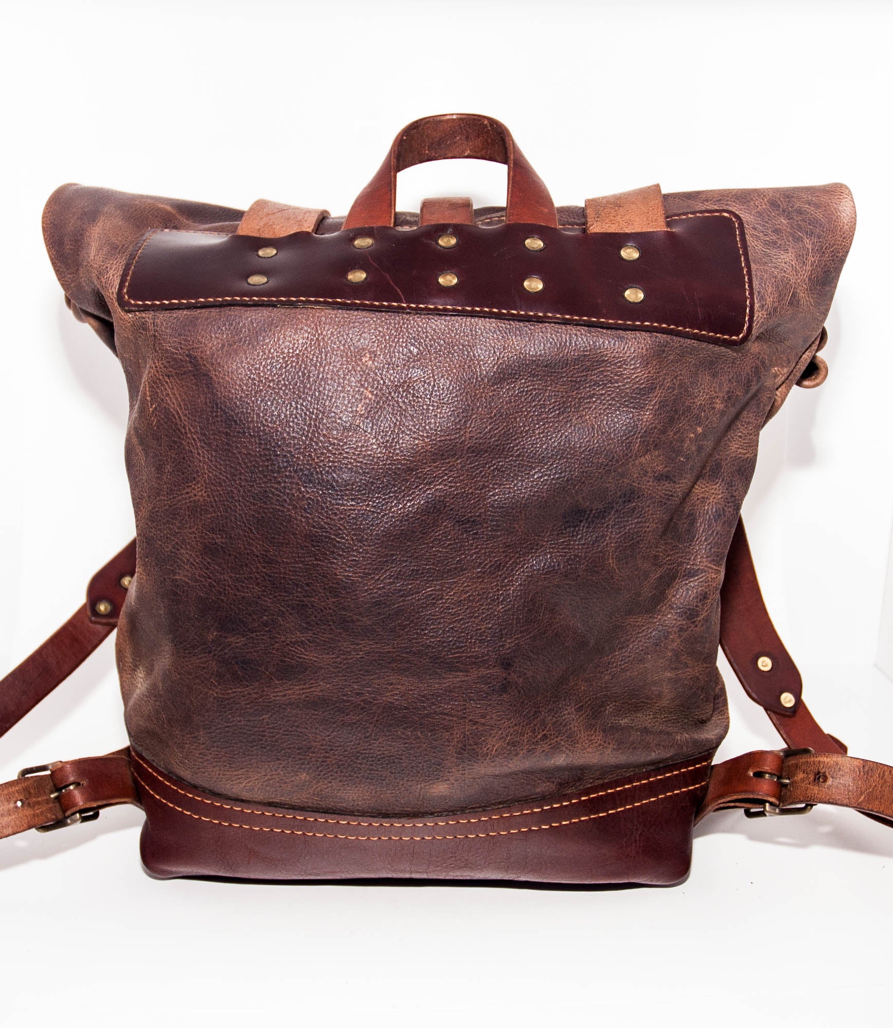 Brown Rolltop Backpack