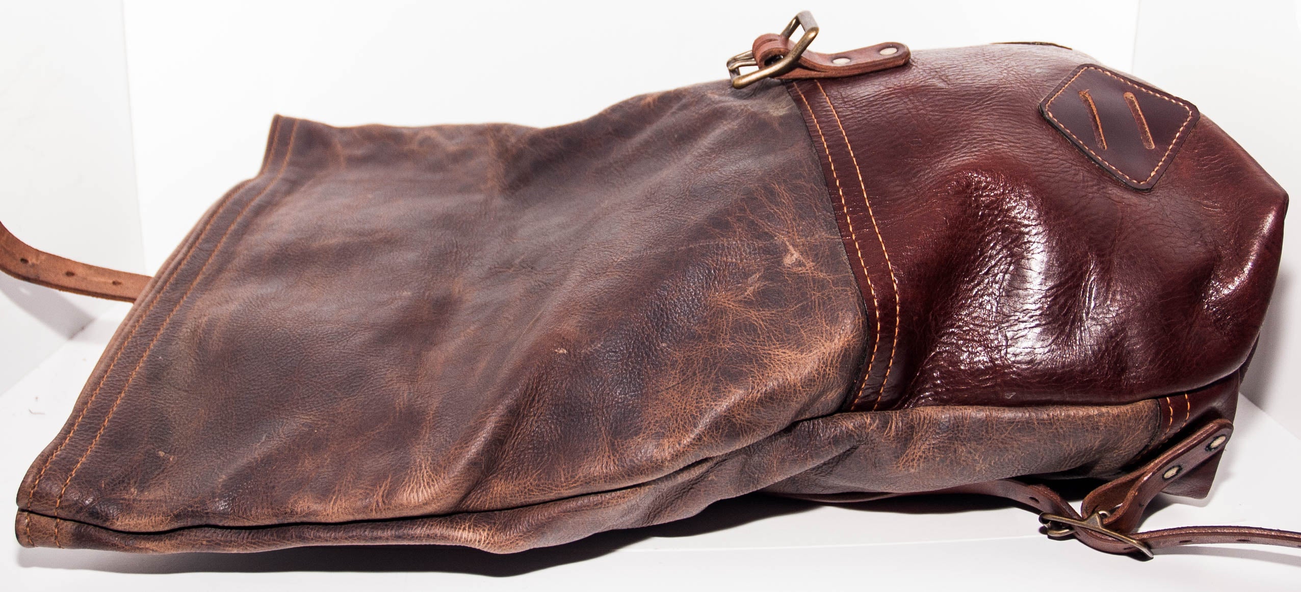 Brown Rolltop Backpack
