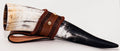 Round Brown Laced Edge Drinking Horn