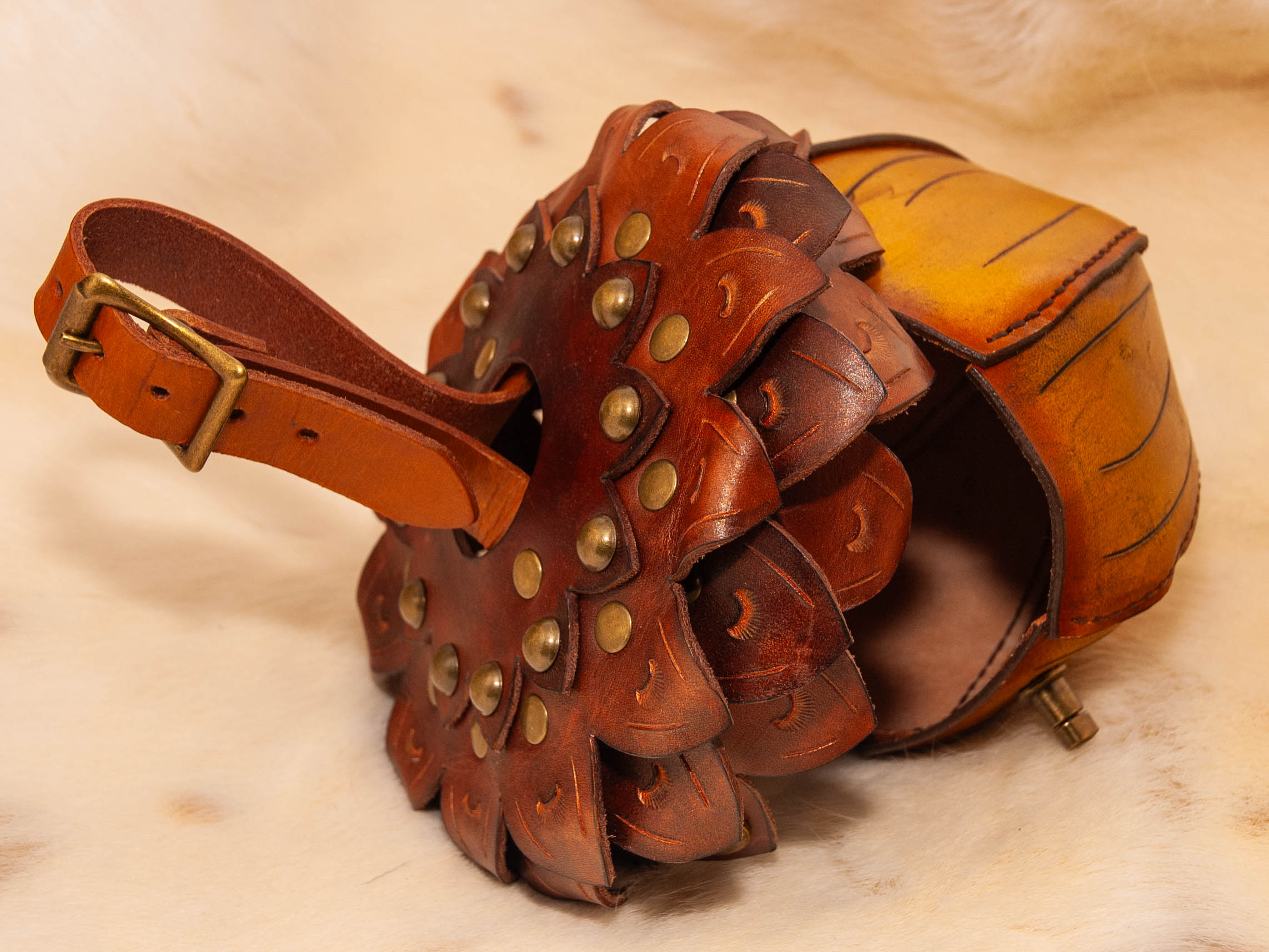 acorn canvas backpack with double leather look handles Acorn Bag – Loki's Leather