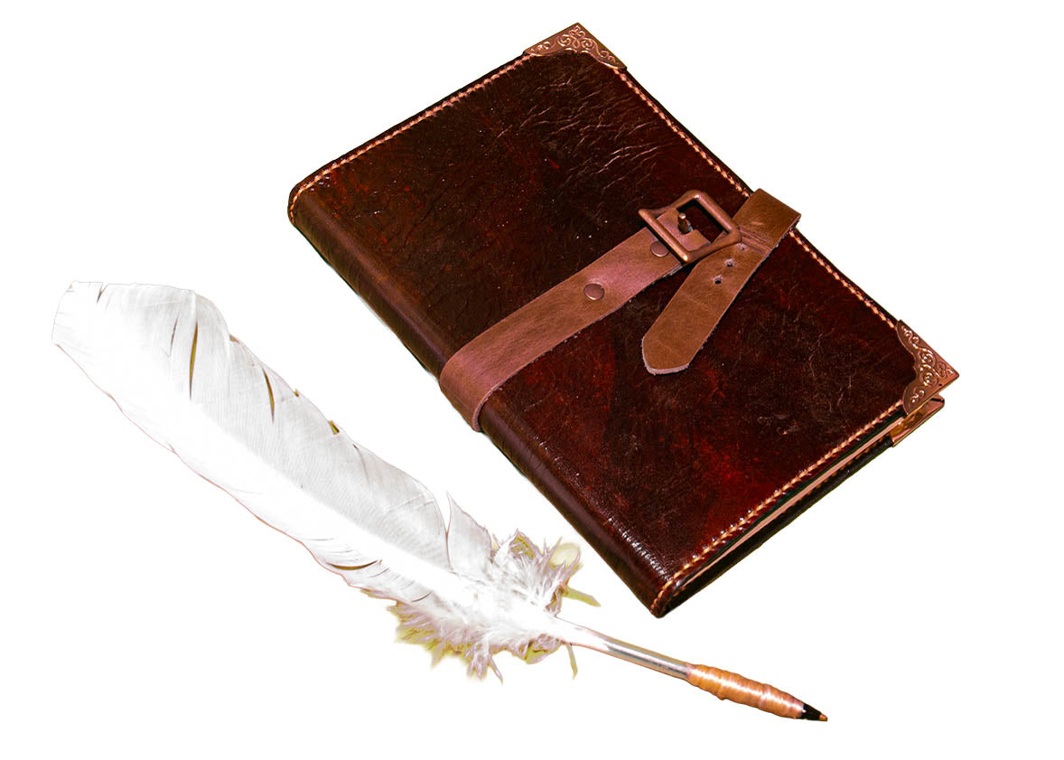 Journal with Feather Quill