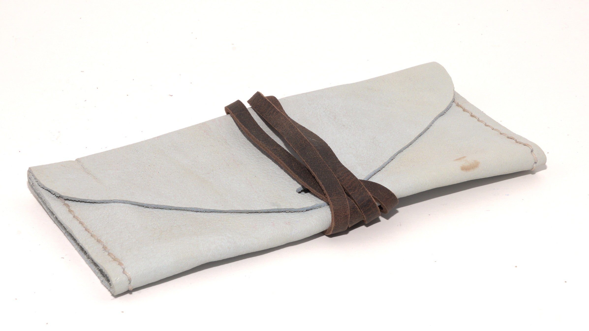 Leather Clutch - Blue
