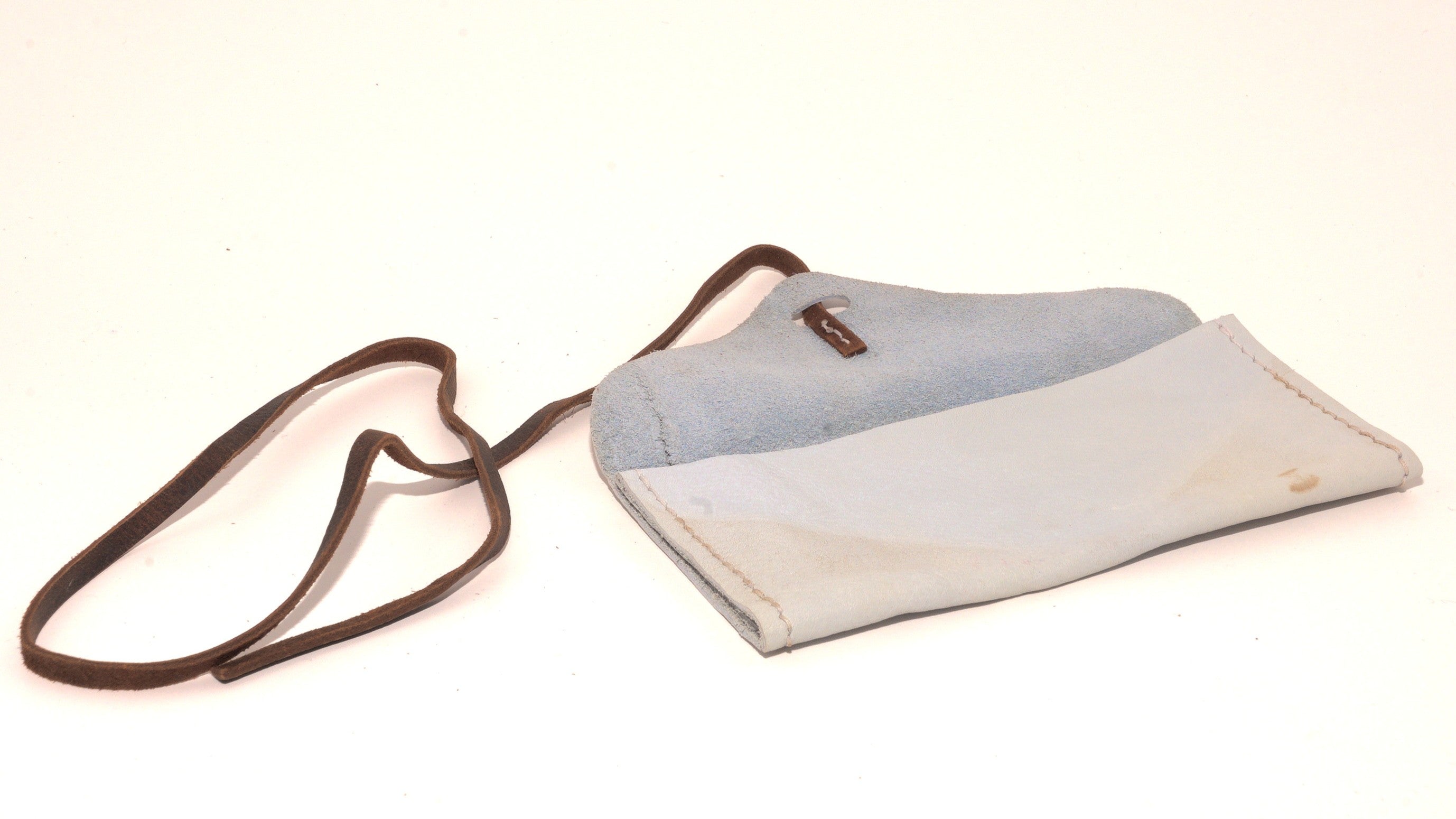 Leather Clutch - Blue