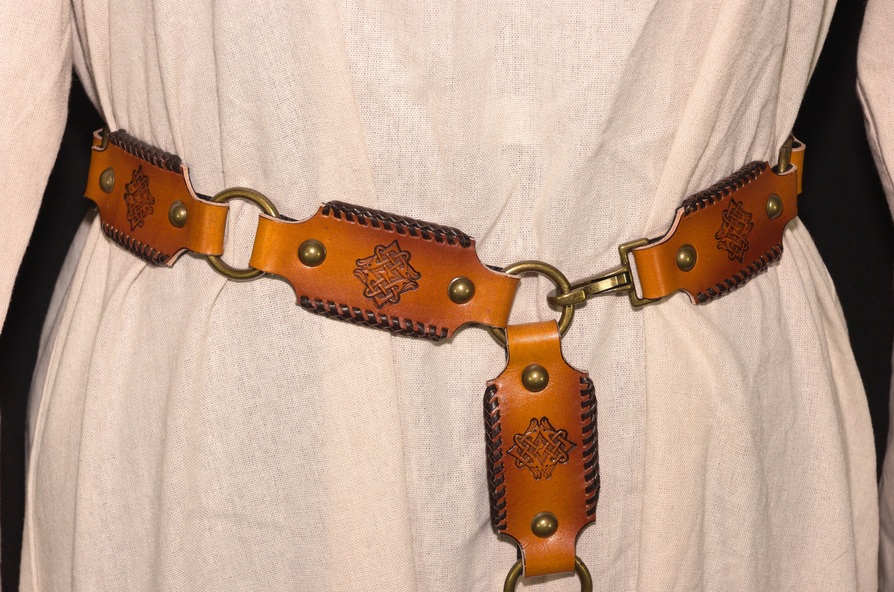 Chain Belt - Laced & Stamped