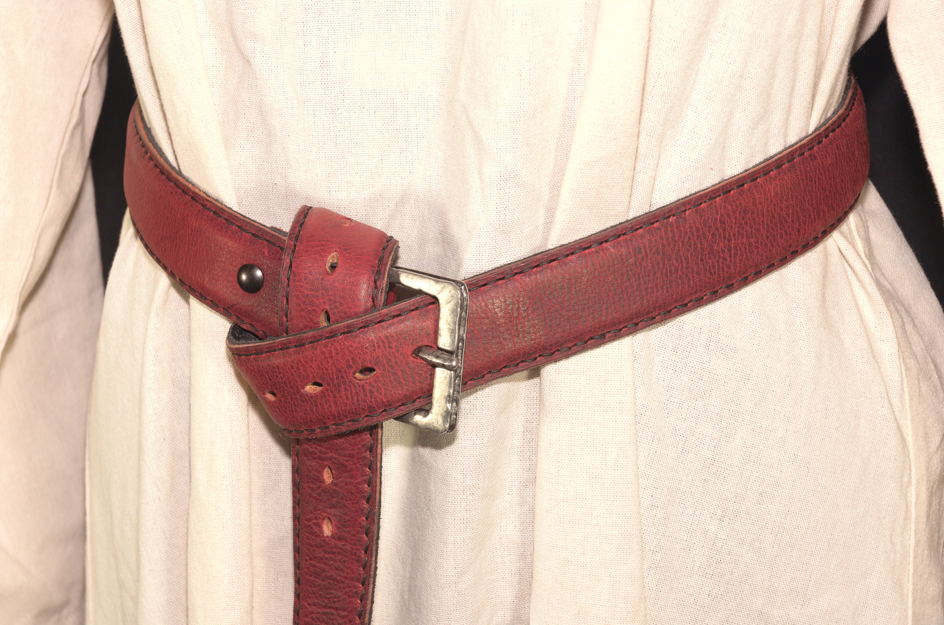 Lined Red & Black Belt