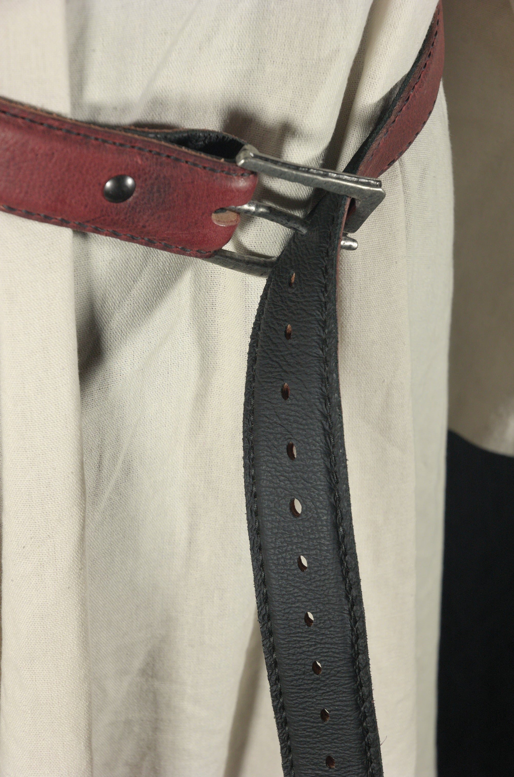 Lined Red & Black Belt