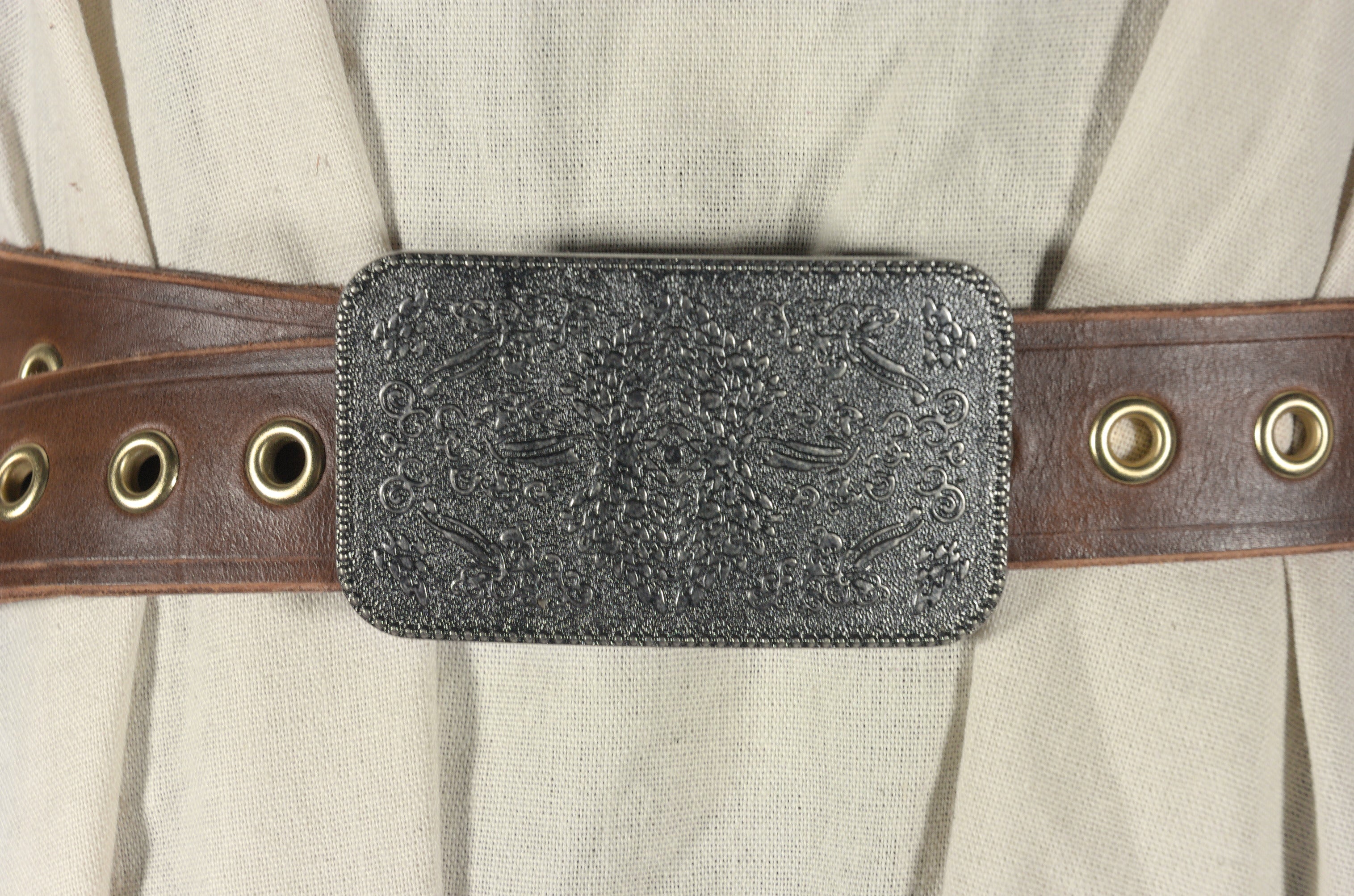 Eyelet Belt with Large Buckle