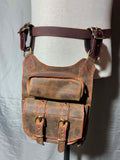 Thigh Strap Flat Bag (Brown/SB)