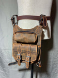 Thigh Strap Flat Bag (Brown/AN)