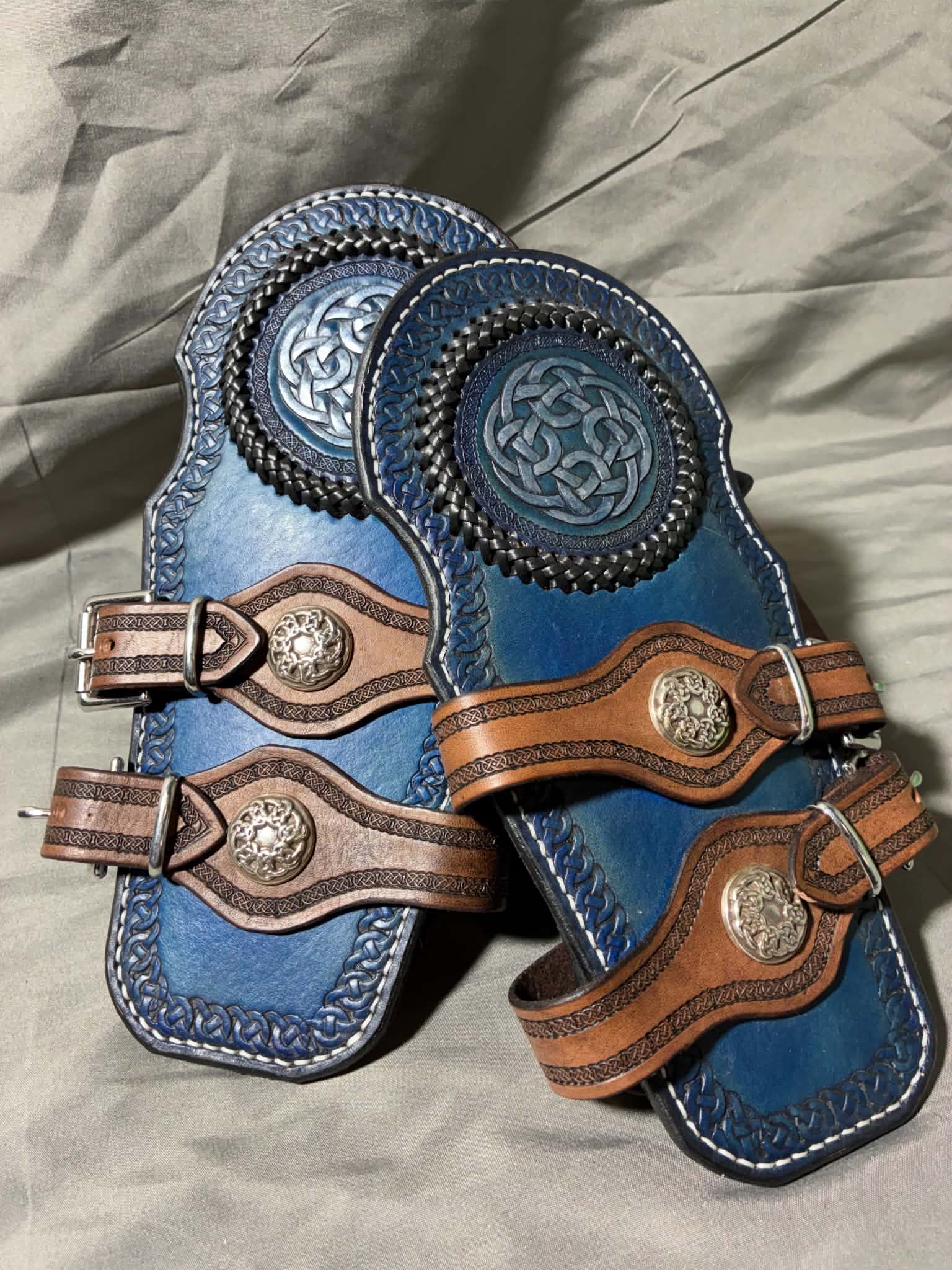Blue/Silver Vambraces