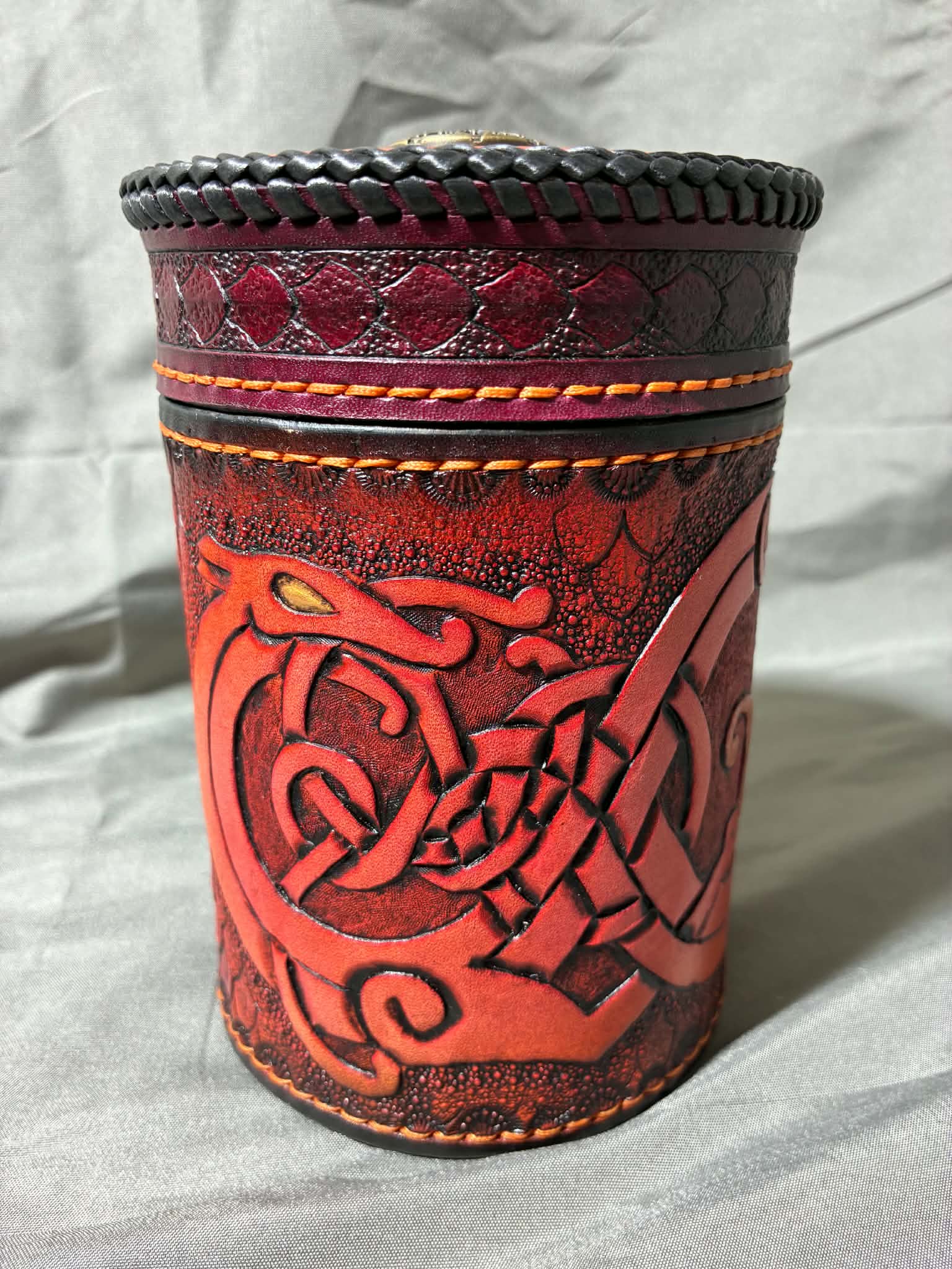 Wrapped Jar (Dragon/Red)