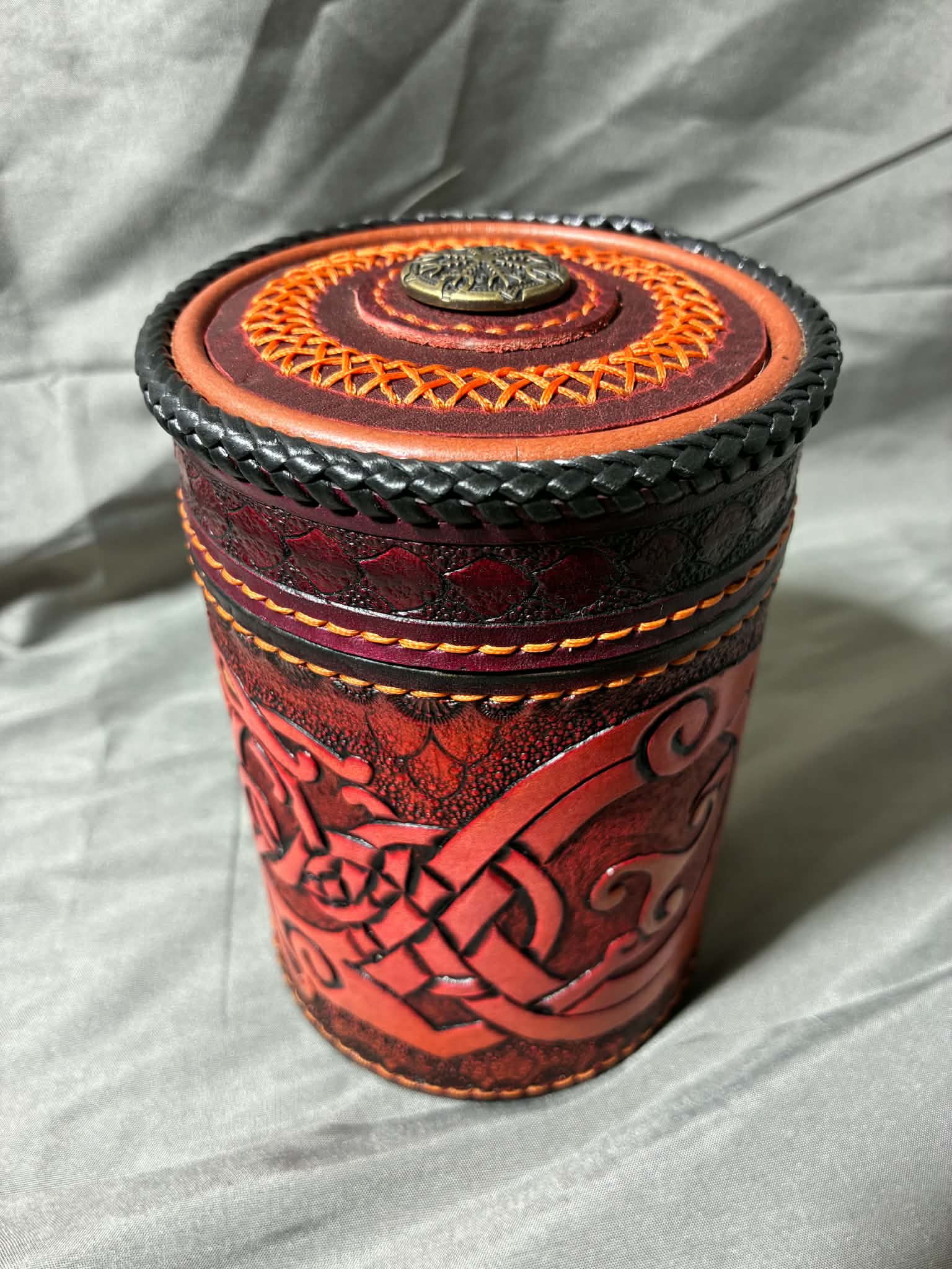 Wrapped Jar (Dragon/Red)