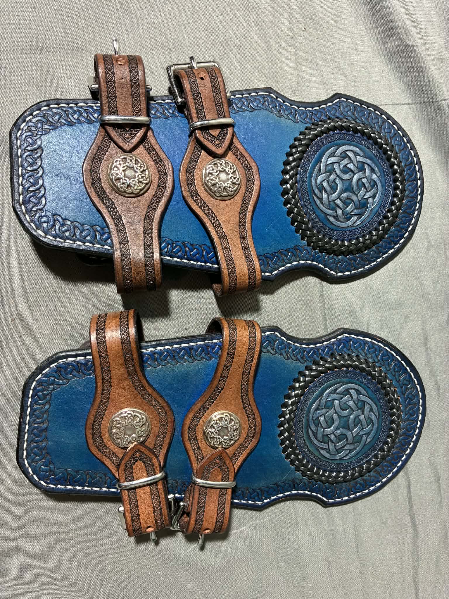 Blue/Silver Vambraces