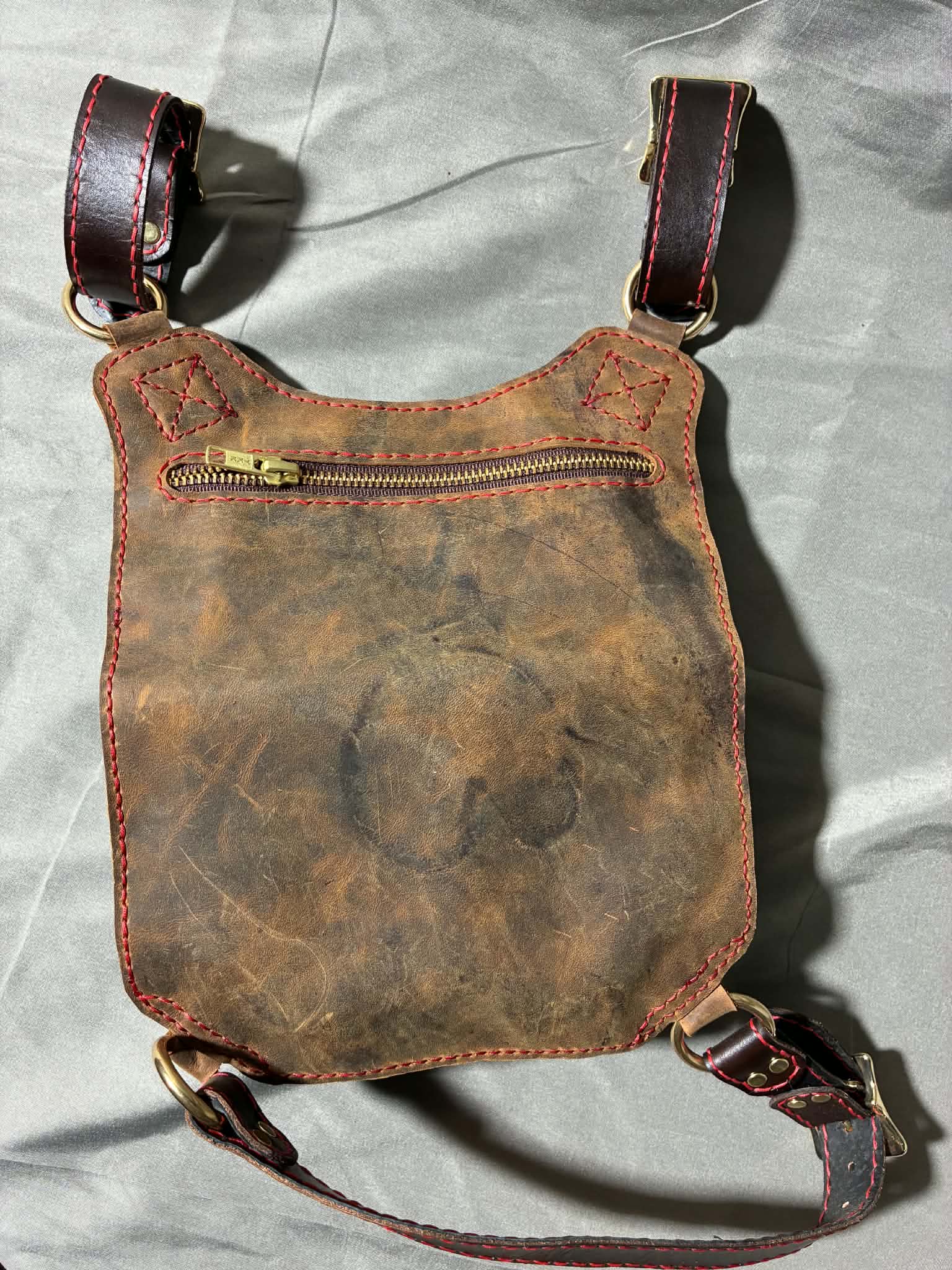 Thigh Strap Flat Bag (Brown/SB)