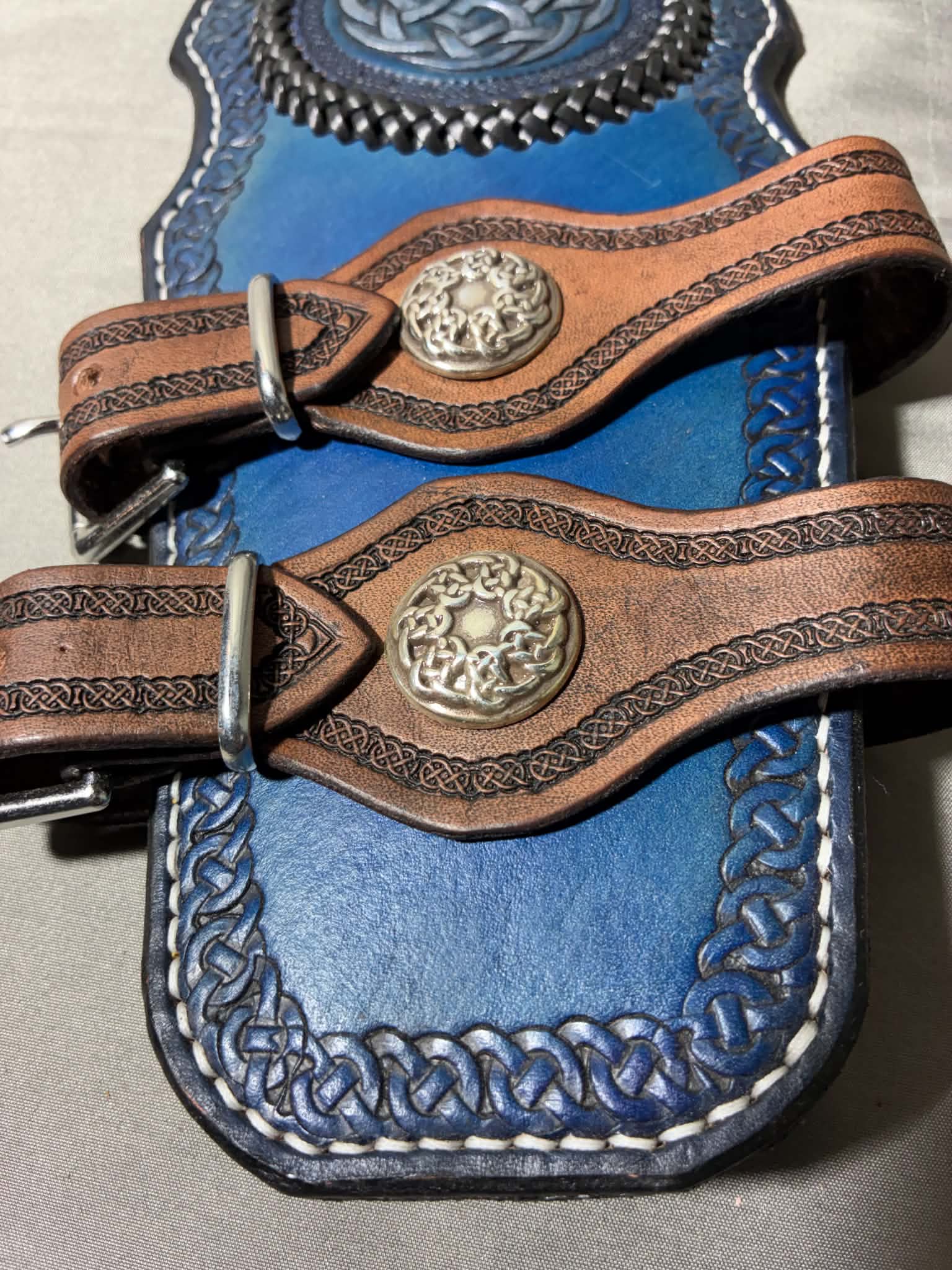 Blue/Silver Vambraces