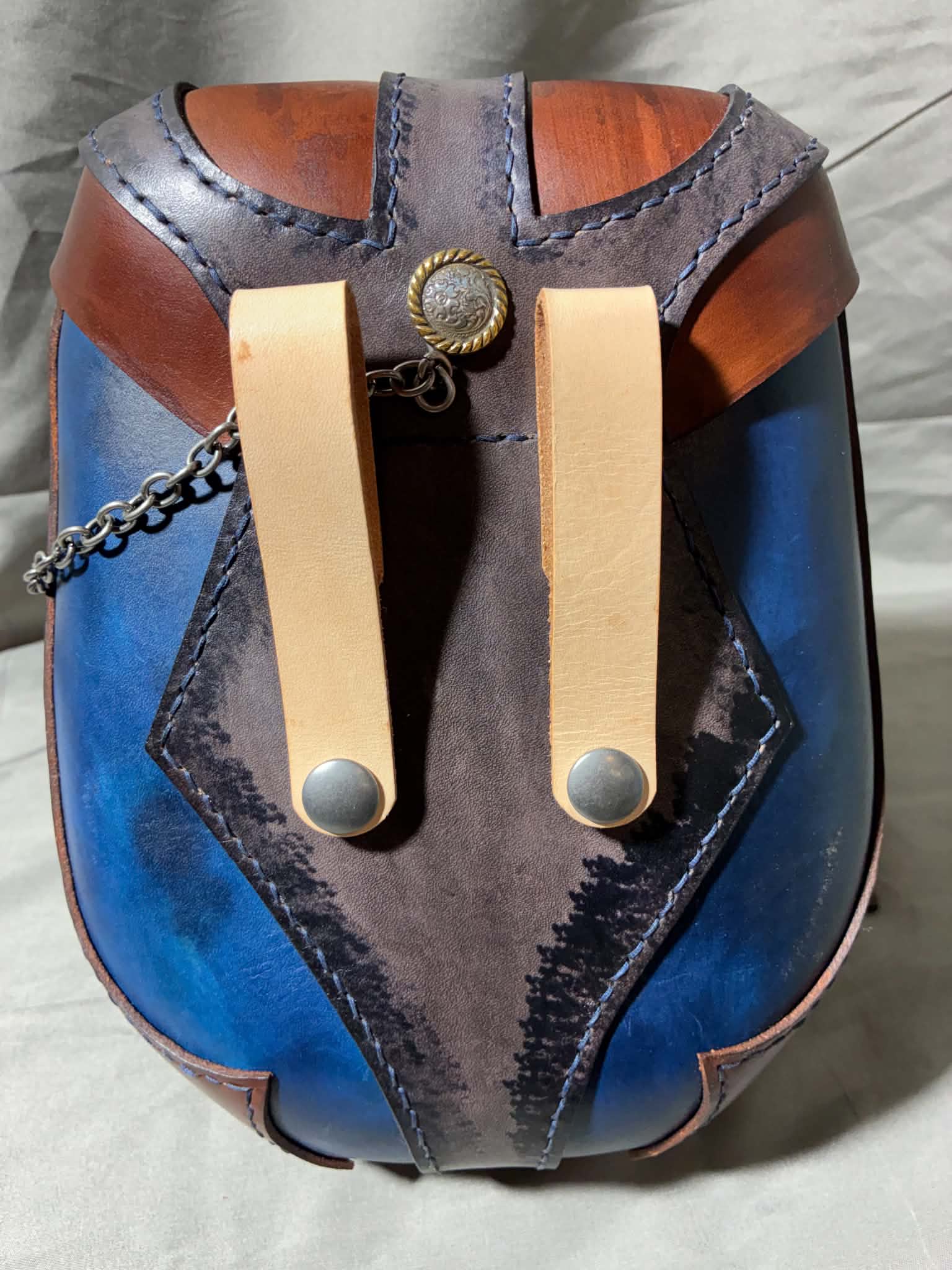 Artemis Bag (Blue/Brown)